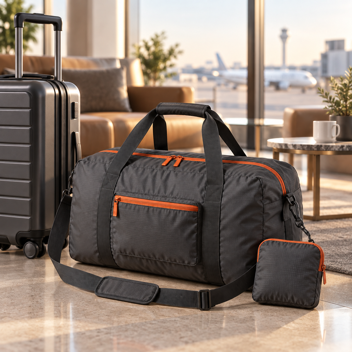 Foldable Weekender Duffel — lifestyle