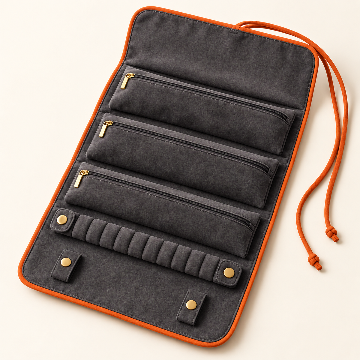 Soft Travel Jewelry Roll — overview