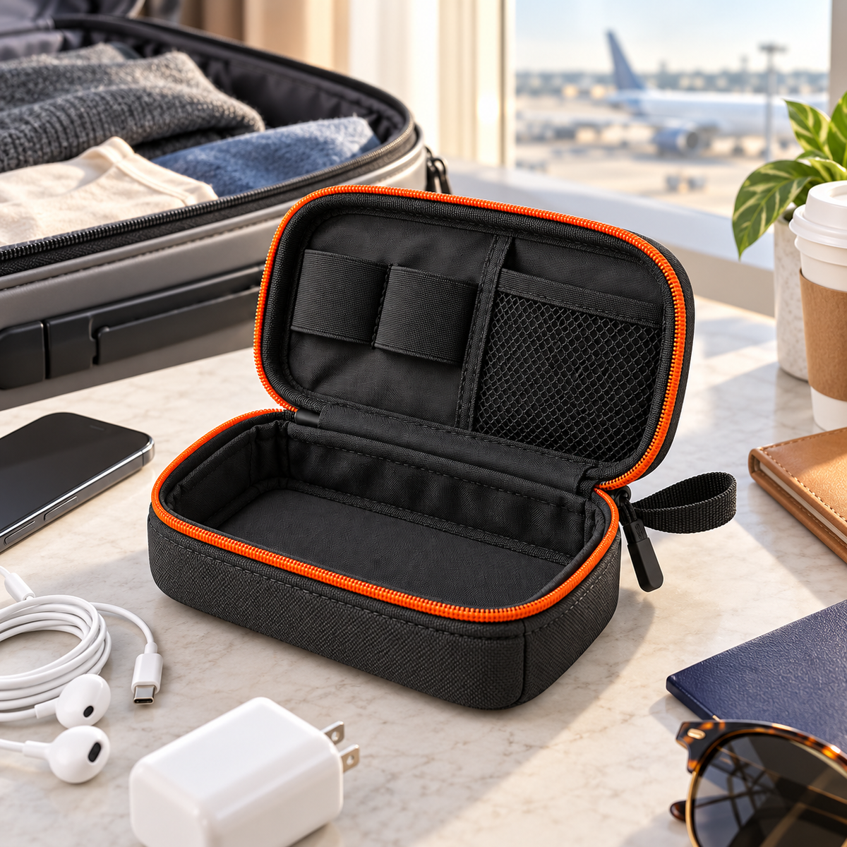 Compact Cable Pouch — lifestyle