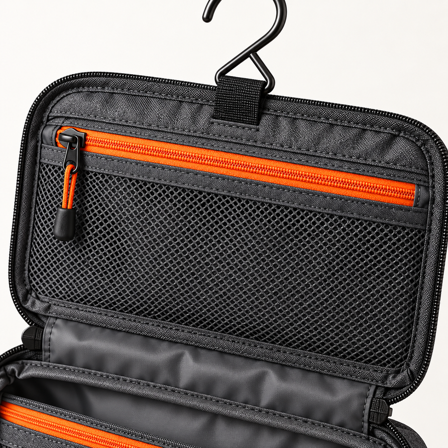 Hanging Toiletry Organizer — detail