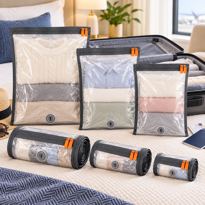 Roll-Up Compression Bag Set — lifestyle