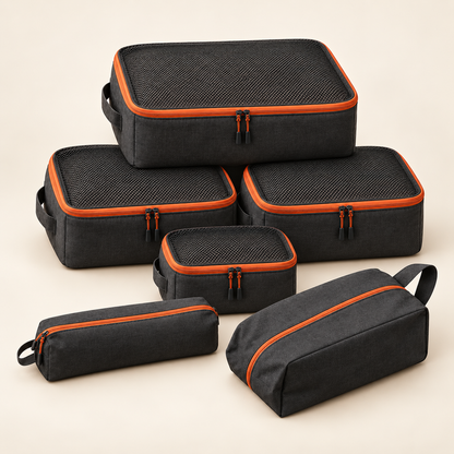 Packing Cube Set — 6 Piece — overview