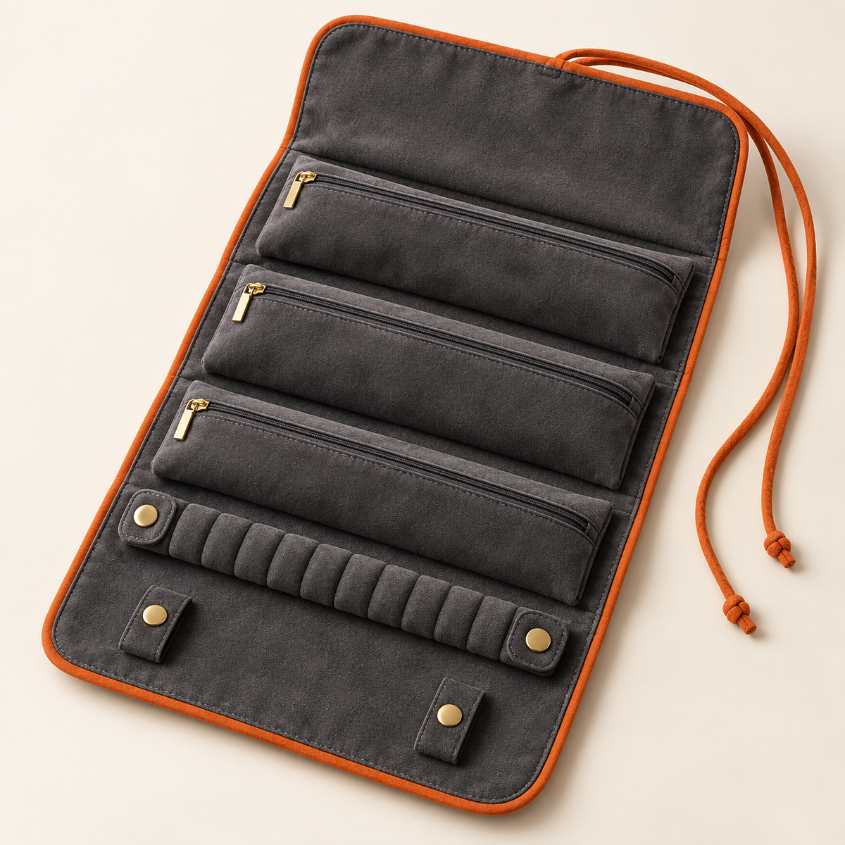 Soft Travel Jewelry Roll — hero