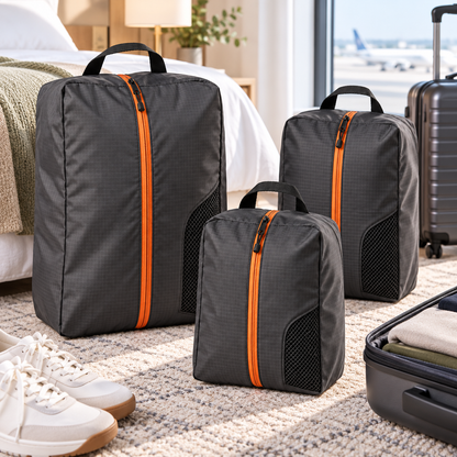 Water-Resistant Shoe Bag Set — lifestyle