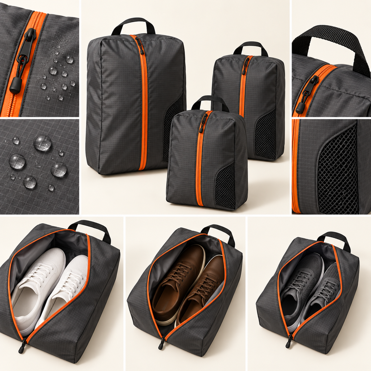 Water-Resistant Shoe Bag Set — feature